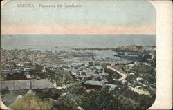 Panorama dal Castellaccio Genoa, Italy Postcard Postcard Postcard