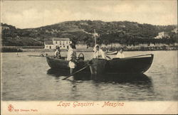 Lago Ganzirri Messina, Italy Postcard Postcard Postcard