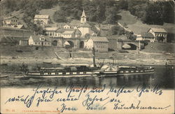 Riverboat on River Postcard