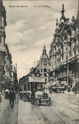 Gruss aus Berlin Freidrichstrasse Germany Postcard Postcard Postcard