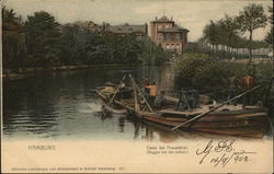 Canal bei Frauenthal (Bagger bei der Arbeit) Postcard