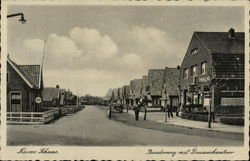 Bunderweg Met Douanekantoor Nieuwe Schans, Netherlands Benelux Countries Postcard Postcard Postcard