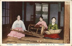 The scrapping ladies (Musicians) - China Postmark Korea Postcard Postcard Postcard