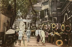 View of Flower Street Postcard