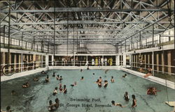 Swimming Pool, St. George Hotel Postcard