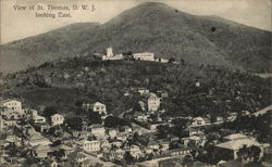 View of City, Looking East Postcard