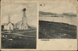 View of Churches Postcard