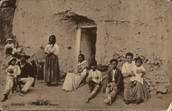 Barrio de Gitanos Granada, Spain Postcard Postcard Postcard