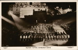 Military Tattoo, Edinburgh Castle Scotland Postcard Postcard Postcard