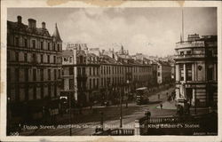 Union Street, Showing Palace Hotel and King Edward's Statue Aberdeen, Scotland Postcard Postcard Postcard