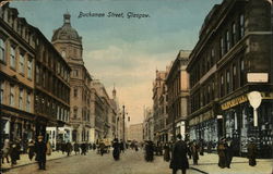 Looking Along Buchanan Street Postcard