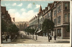 Sation Road. Colwyn Bay. United Kingdom Postcard Postcard Postcard