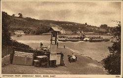 Dittesham from Greenway Ferry, River Dart Postcard