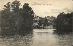 View of Town From the River Thames Ditton, England Postcard Postcard Postcard