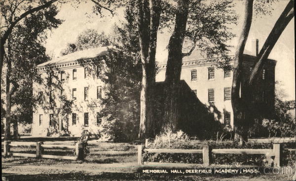 Deerfield Academy - Memorial Hall Massachusetts Postcard