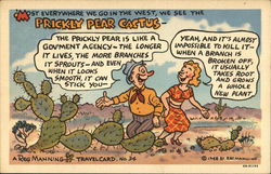 Most Everywhere We Go In the West Comic, Funny Postcard Postcard Postcard