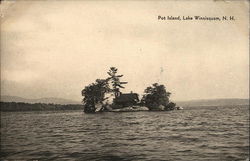 Pot Island, Lake Winnisquam Sanbornton, NH Postcard Postcard Postcard