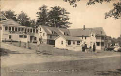 C. & R. Service Center and Winnisquam Gardens New Hampshire Postcard Postcard Postcard