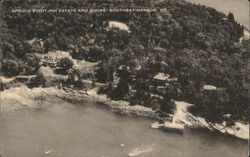 Spruce Point Inn Estate and Shore Boothbay Harbor, ME Postcard Postcard Postcard