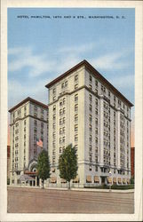 Hotel Hamilton, 14th and K Sts. Washington, DC Washington DC Postcard Postcard Postcard