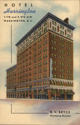 Hotel Harrington, 11th and E. Sts. N.W. Washington, DC Washington DC Postcard Postcard Postcard