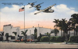 Consolidated Aircraft Corporation San Diego, CA Postcard Postcard Postcard