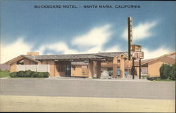 Buckboard Motel Santa Maria, CA Postcard Postcard Postcard