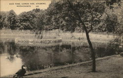 Capron Park - Duck Pond Attleboro, MA Postcard Postcard Postcard