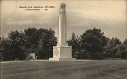 Spanish War Memorial, Attleboro, Massachusetts Postcard Postcard Postcard