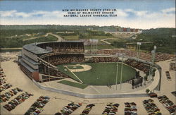 Milwaukee County Stadium Postcard