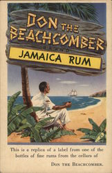 Don the Beachcomber Brand Jamaica Rum Postcard