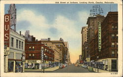 16th Street of Jackson, Looking North Omaha, NE Postcard Postcard Postcard