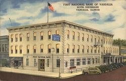 First National Bank of Vandalia Illinois Postcard Postcard Postcard