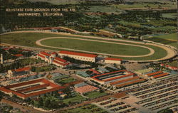 State Fairgrounds From the Air Sacramento, CA Postcard Postcard Postcard