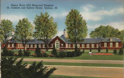 Henry Ross Hill Memorial Hospital, Soldiers and Sailors Home Quincy, IL Postcard Postcard Postcard