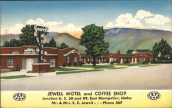 Jewell Motel and Coffee Shop Montpelier, ID Postcard Postcard Postcard