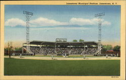 Jamestown Municipal Stadium New York Postcard Postcard Postcard