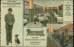 Berney's Restaurant Bar and Mirror Cocktail Lounge Postcard