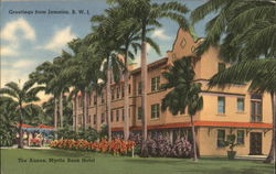 Greetings from Jamaica, B.W.L. The Annex, Myrtle Bank Hotel Postcard