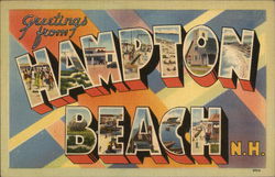 Greetings from Hampton Beach New Hampshire Postcard Postcard Postcard