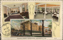 Colonial Mineral Springs Hotel and Sanitarium (That home-like place) Postcard