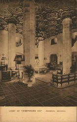 Lobby of "Westward Ho" Phoenix, AZ Postcard Postcard Postcard