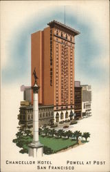 Chancellor Hotel - Powell at Post Postcard