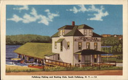 Fallsburg Fishing and Boating Club Postcard