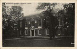 Musselman Library, Bluffton College Postcard