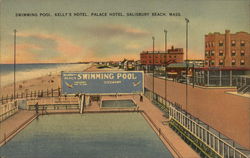 Swimming Pool, Kelly's Hotel, Palace Hotel Postcard