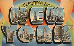 Greetings From New York Postcard Postcard Postcard