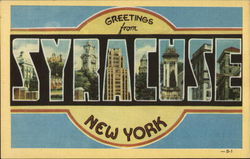 Greetings from Syracuse, New York Postcard Postcard Postcard