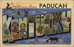 Greetings From Paducah Kentucky Postcard Postcard Postcard