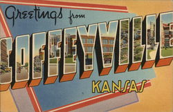 Greetings from Coffeyville Postcard